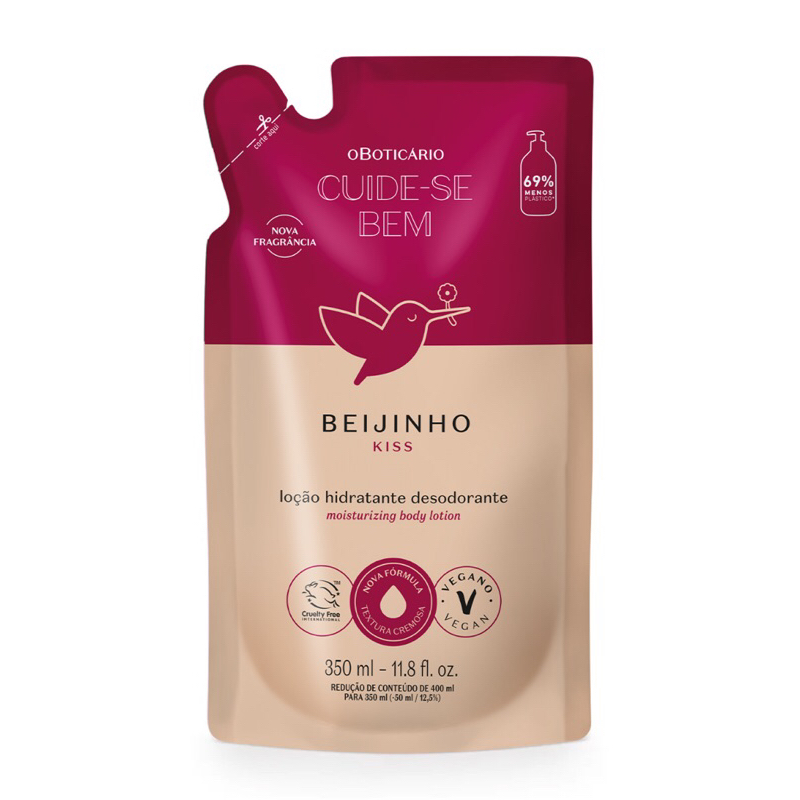 Refil Loção Hidratante Beijinho Cuide-se bem 400ML