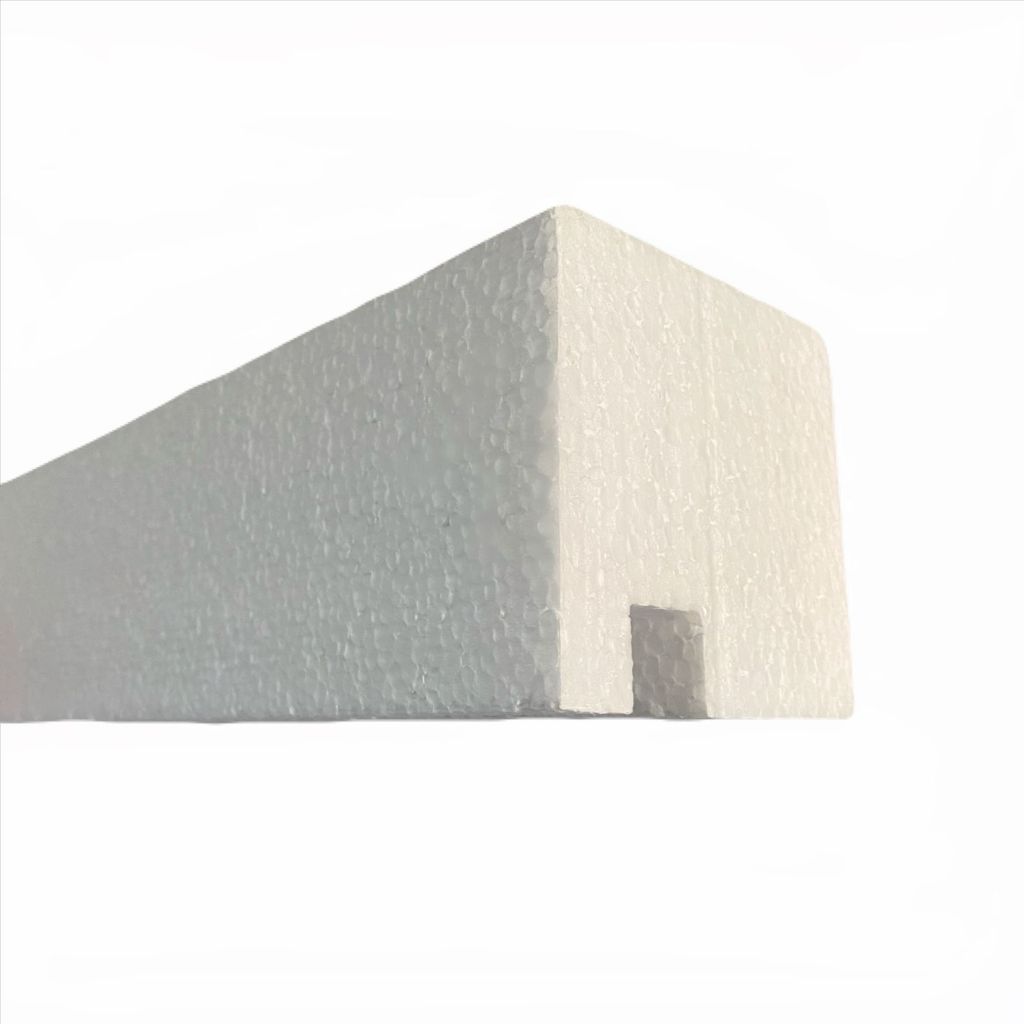 Moldura Externa com Pingadeira para Faixada Evitando Infiltrações - Modelo EPS Isopor 10x10 - 15M - VIGA COM PINGADEIRA