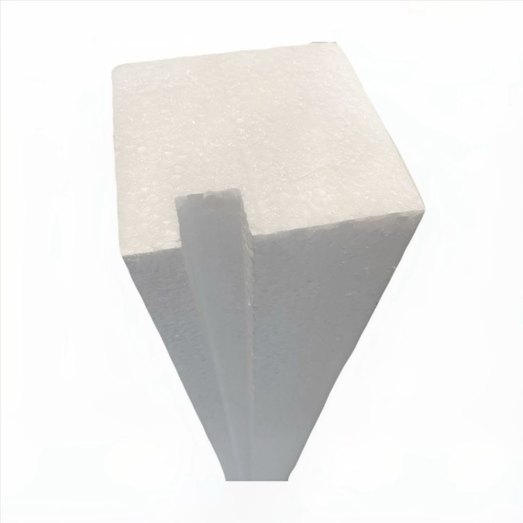 Moldura Externa com Pingadeira para Faixada Evitando Infiltrações - Modelo EPS Isopor 10x10 - 2M - VIGA COM PINGADEIRA