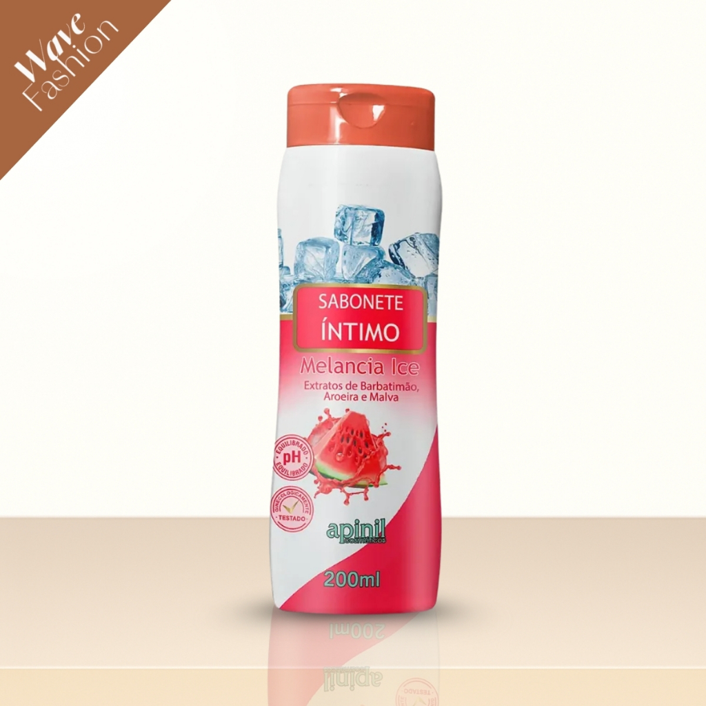Sabonete Intimo Feminino Apinil 200ml pH Balanceado com Extratos Naturais para Higiene Diaria