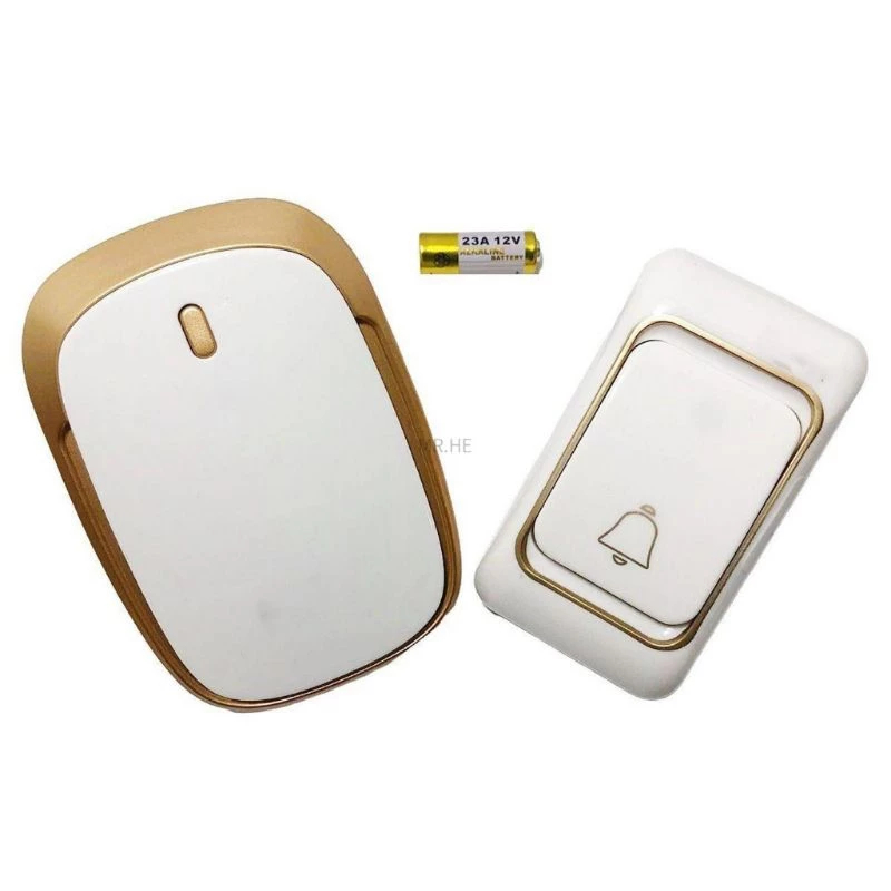 Campainha Residencial, Sem Fio, Branca e Dourada Design Elegante Bivolt 110/220 em Oferta na Shopee
