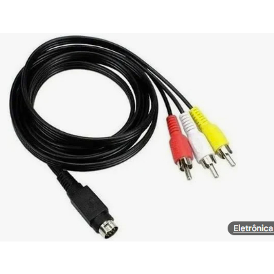 Cabo RCA  (Cabos 3 RCA- AV.   USO DIVERSO (1.80m) ( Serve para Receptor Sky)