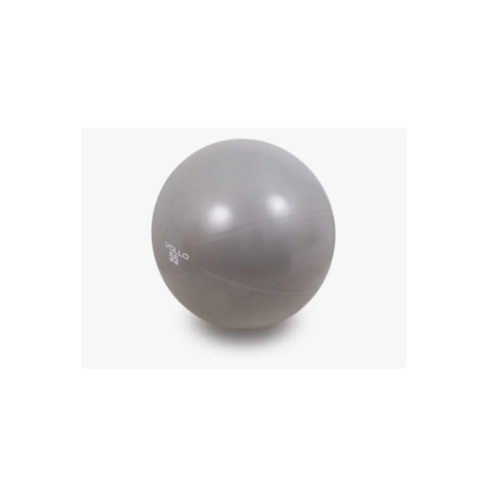Bola suiça gym ball yoga 55cm ginástica alongamento ioga com bomba inflador manual suporta até 300kg - Vollo