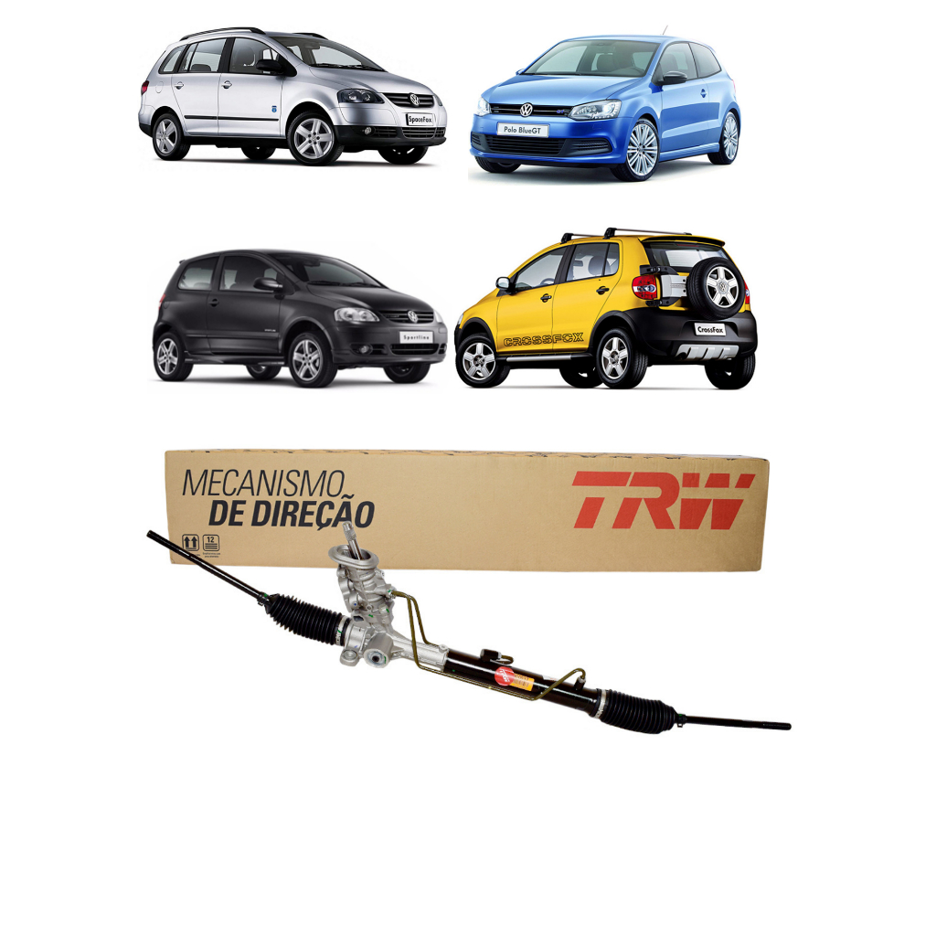 Caixa Direção Hidraulica Nova Trw Fox Spacefox Crossfox 2003 a 2010 Polo 2002 a 2014 S/Sens N/Eletr