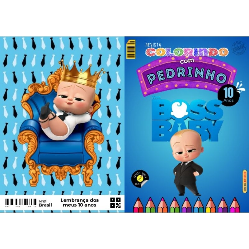 Revista de Colorir Tema PODEROSO CHEFINHO Personalizada Lembrancinha Festa Infantil Todos os Temas