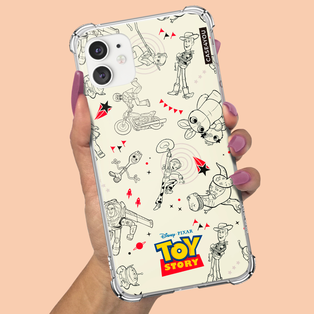 Capa Capinha para Xiaomi Redmi Note 10 Note 11 Note 12 Note 13 Note 14 Pro Plus Anti-impacto Personalizada Toy Story 2