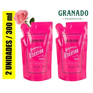 2 Unidades Refil Sabonete glicerina Líquido Rosa 300ml - Granado em Oferta na Shopee