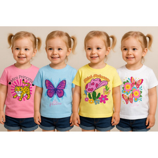 Duas peças de blusa infantil menina em Oferta na Shopee