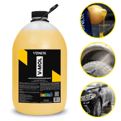 V-Mol Vonixx 5 litros Lava Autos Desincrustante Remoção De Sujeiras Mais Difíceis, Como Barro Óleo