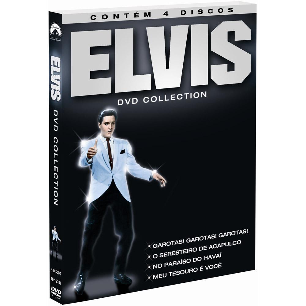 Elvis Presley DVD Collection Box 4 Filmes Garotas Seresteiro Paraíso Havaí Tesouro Doce Novo Lacrado