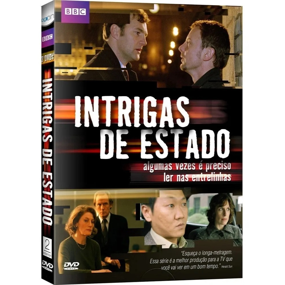 Intrigas de Estado Série BBC Premiada Box 3 Dvds Raridade Novo e Lacrado