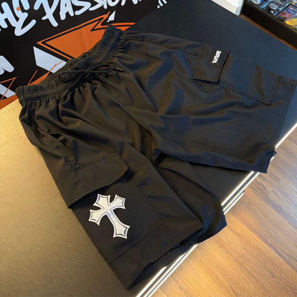 Bermuda Cargo Streetwear Casual Masculina Ripfire Cruz 4 Bolsos Laterais Elastano Tactel em Oferta na Shopee