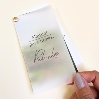 Manual dos Padrinhos de Casamento Capa Vegetal em Oferta na Shopee