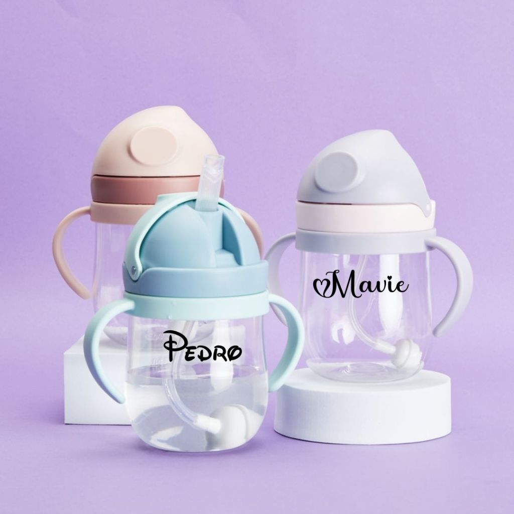 Copo Personalizado de Transição Infantil Menina Menino Baby 350ml Antivazamento
