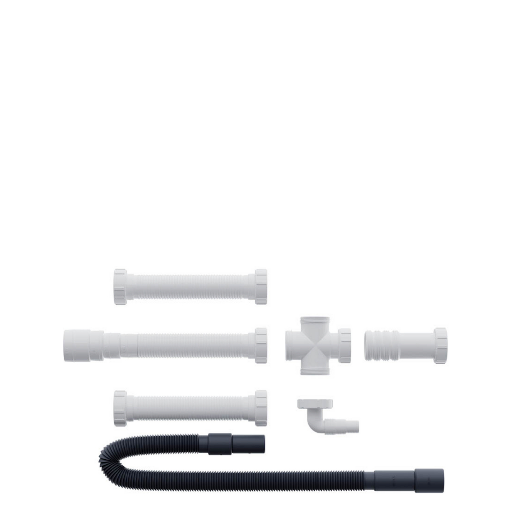 Conexão Tripla Cuba Dupla Mangueira Maquina Lava Louça Roupa Cor Branco