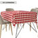 10 Toalha de mesa xadrez vermelho 1,45 X 1,45 m Oxford com Bainha 4 Lugares Pic Nic Festa Junina Bar