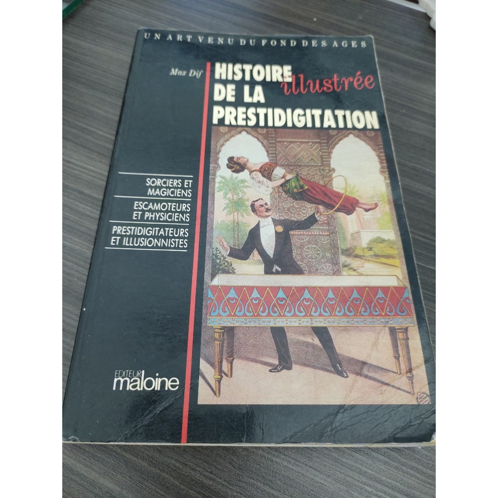 Livro Histoire Ilustree de La Prestidigitation Max Dif idoma Frances Ano 1986