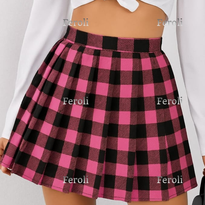 SAIA ADULTO  XADREZ / COLEGIAL / ANIME / COSPLAY / PREGUEADA em Oferta na Shopee