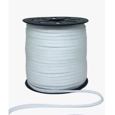 Cordão Fio Náutico 5mm branco com 100 metros. em Oferta na Shopee