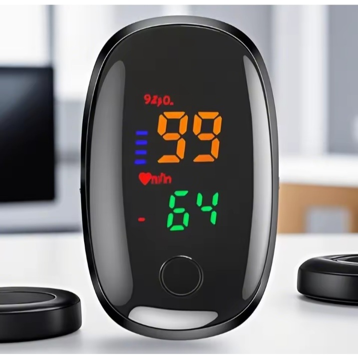 Oxímetro de Pulso de Dedo Digital Monitor de Frequência Cardíaca Medidor de Saturação De Oxigênio