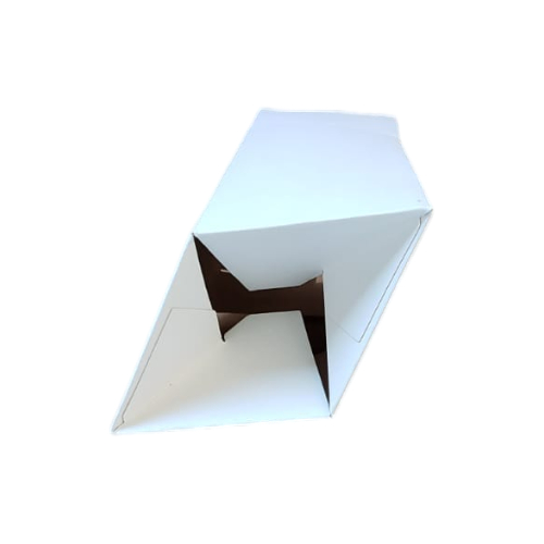 Caixa embalagem branca para camiseta, squeezes - 8x8x25 (CxLxA) - kit 50 unidades — imagem 2 de 2