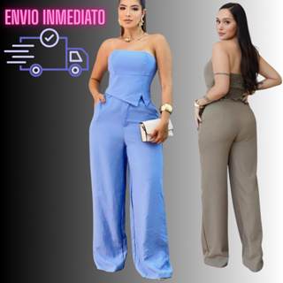 Conjunto Estilosa Feminino Tomara Caia e Calça Pantalona Escritório Premium Confortável em Oferta na Shopee