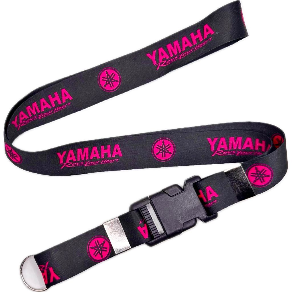 1-Chaveiro Yamaha Cycles Moto Cordão Pink "revs your heart" em Oferta na Shopee