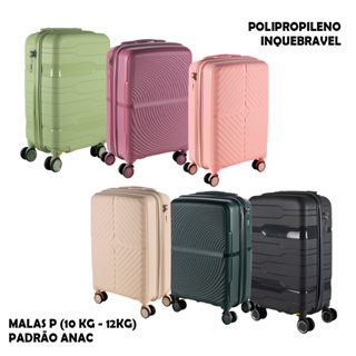 Mala 10kg Padrão ANAC Indestrutível - Rodinhas Duplas 360 c/ Cadeado TSA em Oferta na Shopee