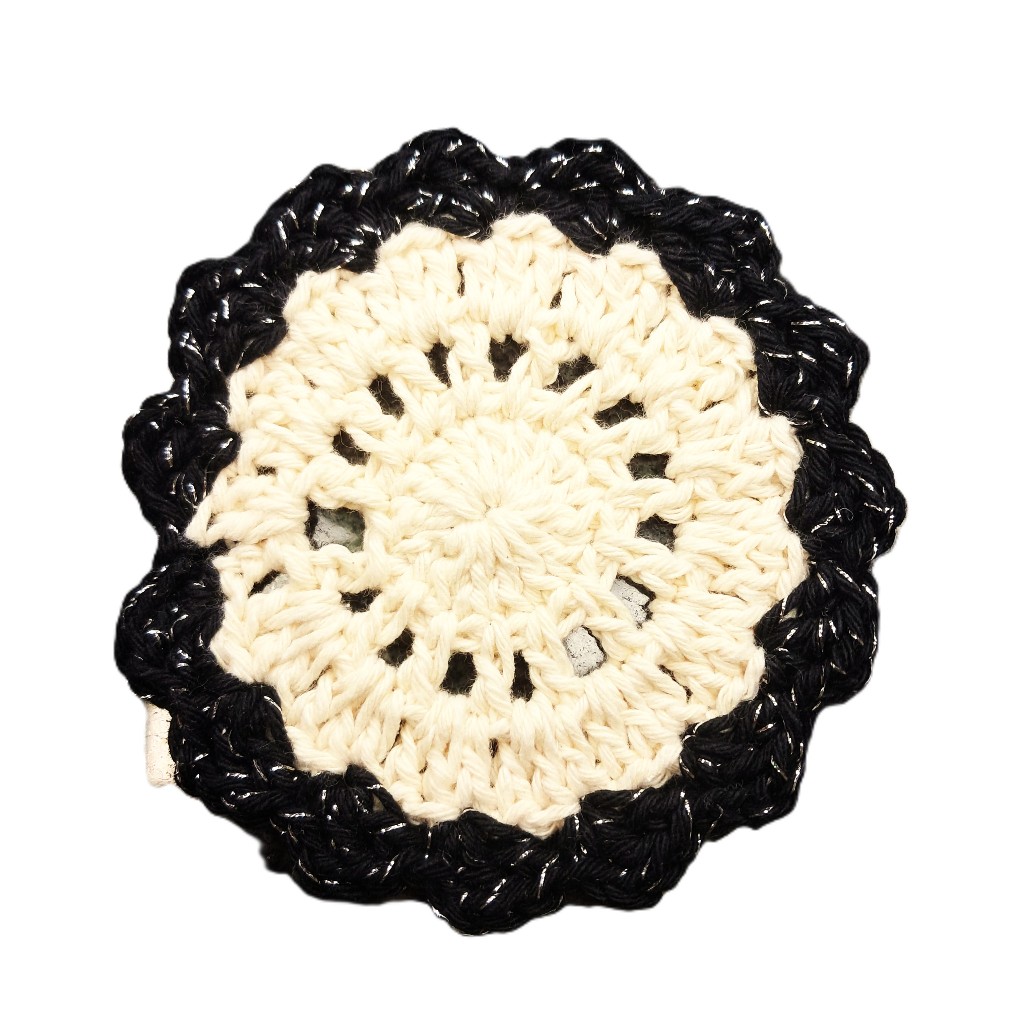 Kit 4 Sousplat Supla Descanso Porta Copos de Crochê Decoração Cozinha Mesa de Jantar Suplat Crochet