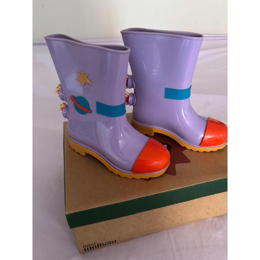Bota Galocha Melissa nº 28 Lilás Astronauta