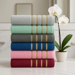 Kit 5 Toalha de Banho Maldivas 100% algodão 60x120cm Sortidas em Oferta na Shopee