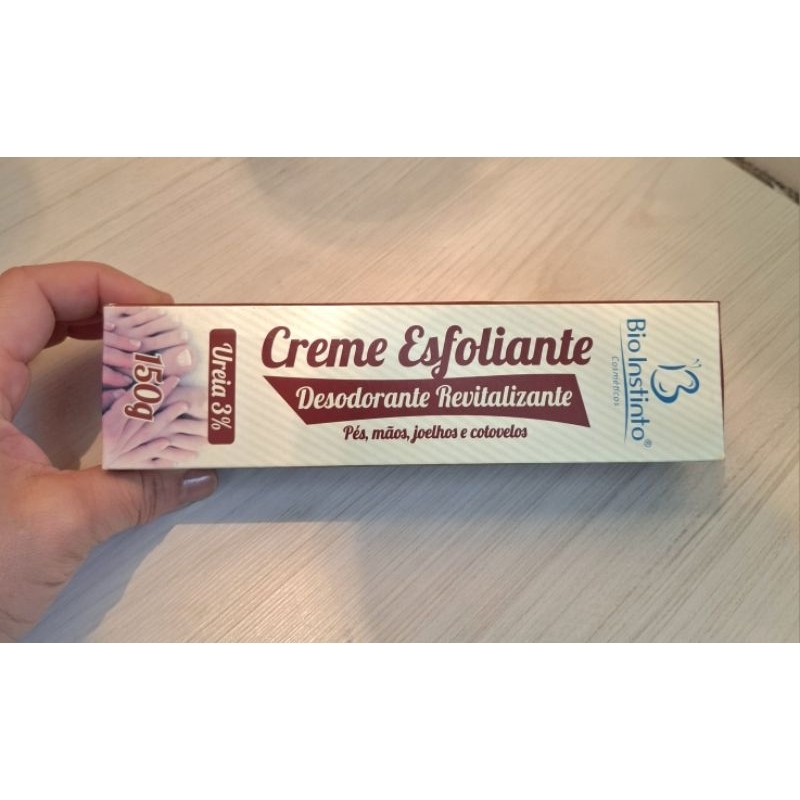 CREME ESFOLIANTE DESODORANTE REVITALIZANTE, PÉS MÃOS JOELHOS COTOVELOS, UREIA 3% 150g