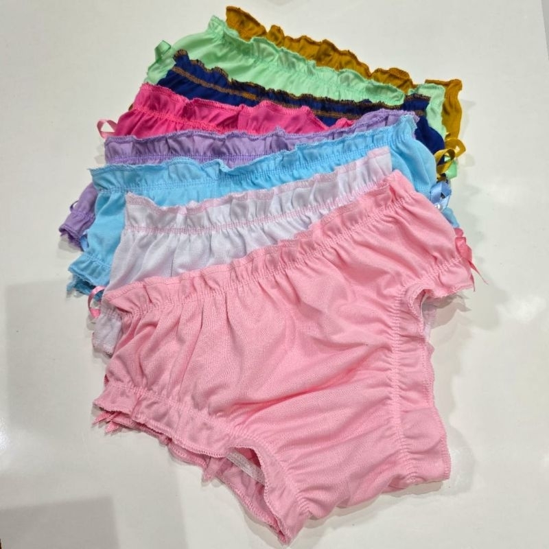 PROMOÇÃO 6 Calcinhas Infantil Calçolinha Frufru Lisa Com Elastico Confortavel REVENDA em Oferta na Shopee