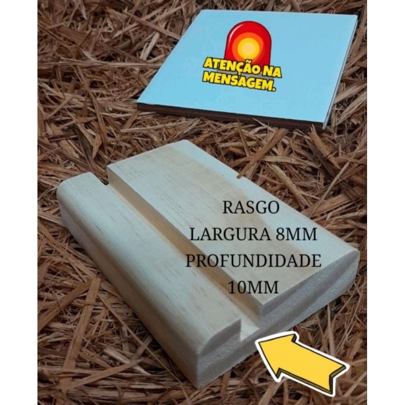 Suporte Base Azulejo Madeira KIT3/5/10 PÇS Tamanho 10x5cm Ideal para azulejo 10x10cm