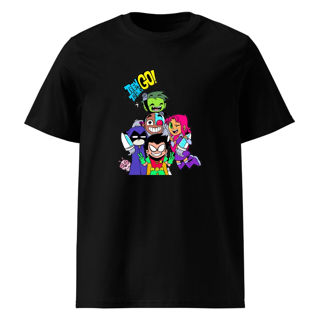 Camiseta Dos Jovens Titãs Em Ação Camisa Infantil Desenho Titãs Em Acão Blusa 100% Algodão Premium Unissex Menino Menina