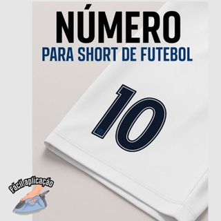 Número Termocolante Personalizado Para Shorts Futebol em Oferta na Shopee