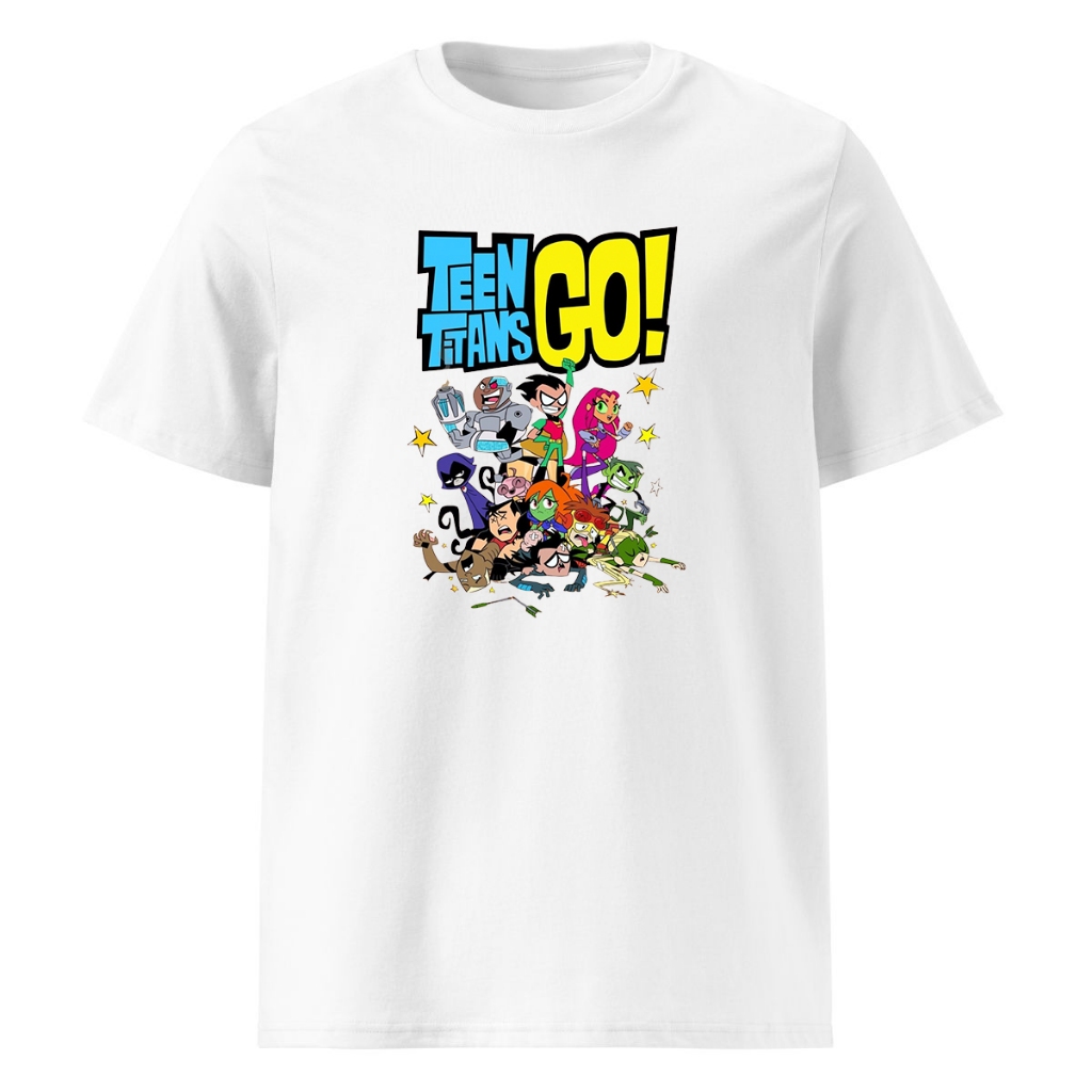 Camisa Infantil Jovens Titãs Camiseta De Criança Desenho Jovens Titãs Em Ação BLusa 100% Algodão Premium Unissex