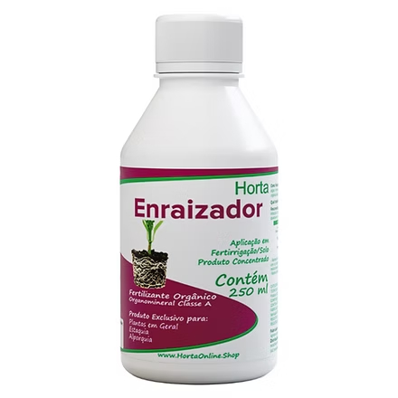 Enraizador 250ml Horta Online Fertilizante Concentrado faz até 125 litros