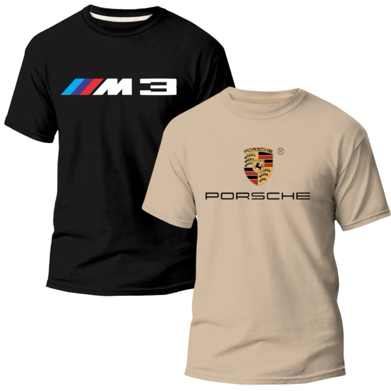 kit 2 camisa BMW M3 Porsche 100% algodão  30.1