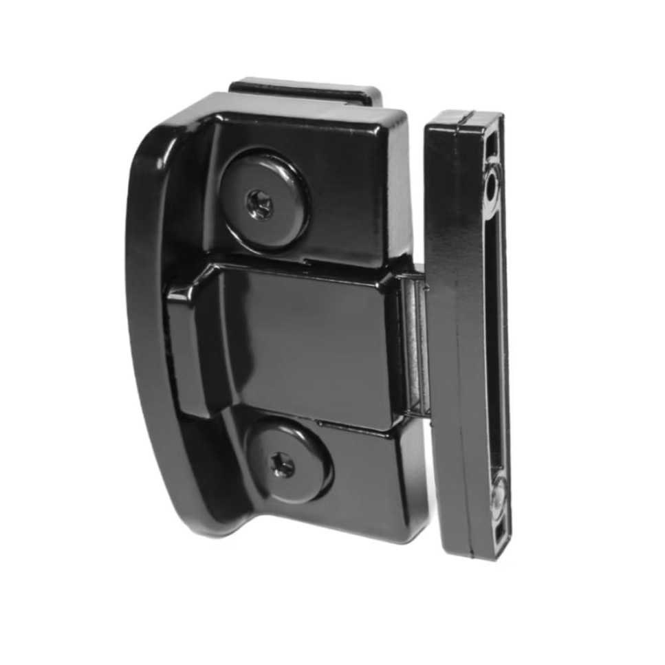 1571P Mini Fechadura bate fecha V/A para janela 2 Folhas - AL Cor PRETO em Oferta na Shopee