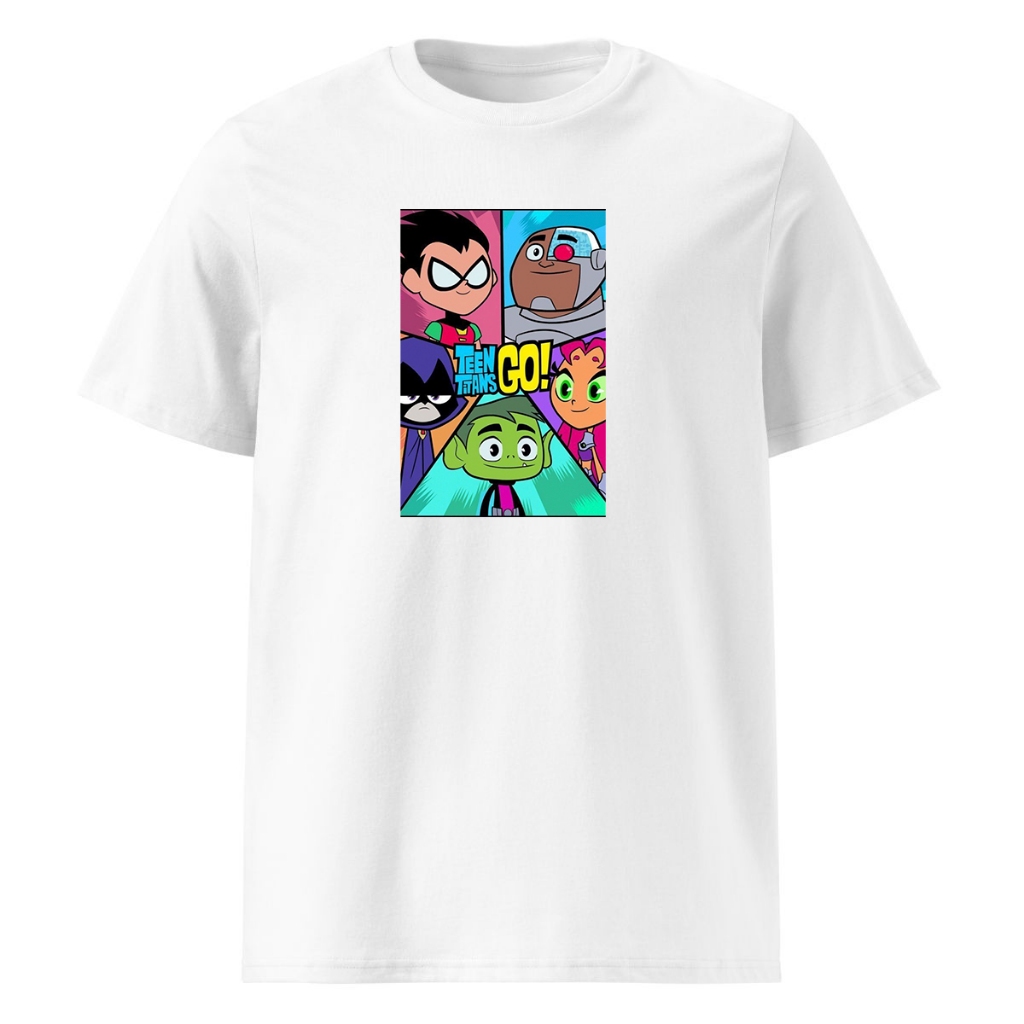 Camisa Camiseta Infantil Jovens Titãs Em Ação Desenho Blusa 100% Algodão Premium Unissex Menino Menina