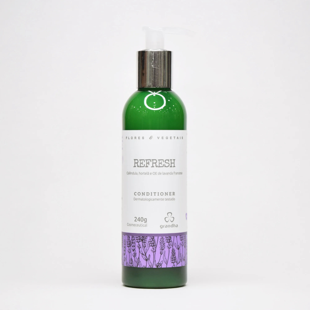 Refresh Condicionador para Cabelos Oleosos e Coceira no Couro Cabeludo 240g Grandha