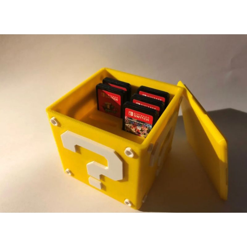 Caixa Organizadora para Cartuchos Nintendo Switch – Bloco Interrogação Super Mario