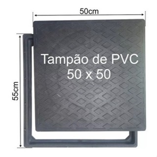 Tampa De Esgoto 50x50cm Bueiro Caixa Passagem Quadrada Bloqueia Odor em Oferta na Shopee