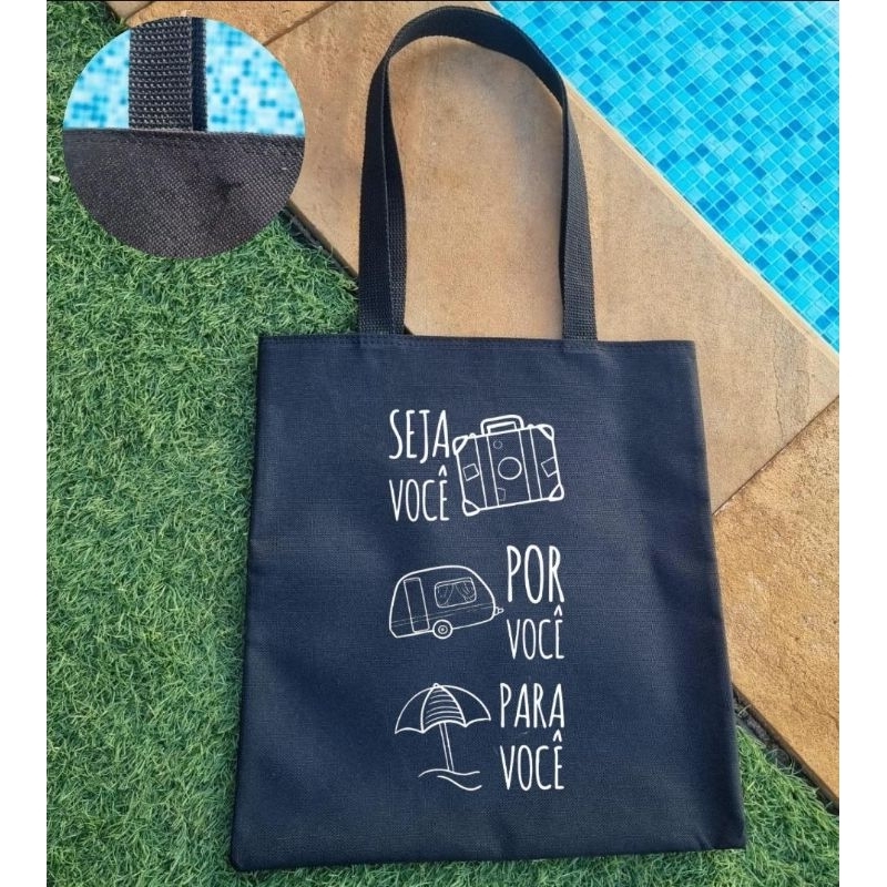 Bolsa de praia e piscina secagem rápida SEJA VC .POR VC .PRA VC