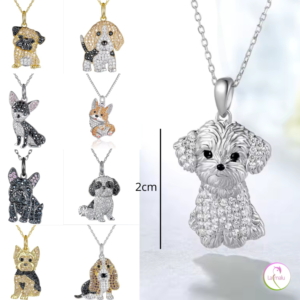Colar Bijuteria PET Metal Pingente de Cachorro Dog - Várias Raças em Oferta na Shopee