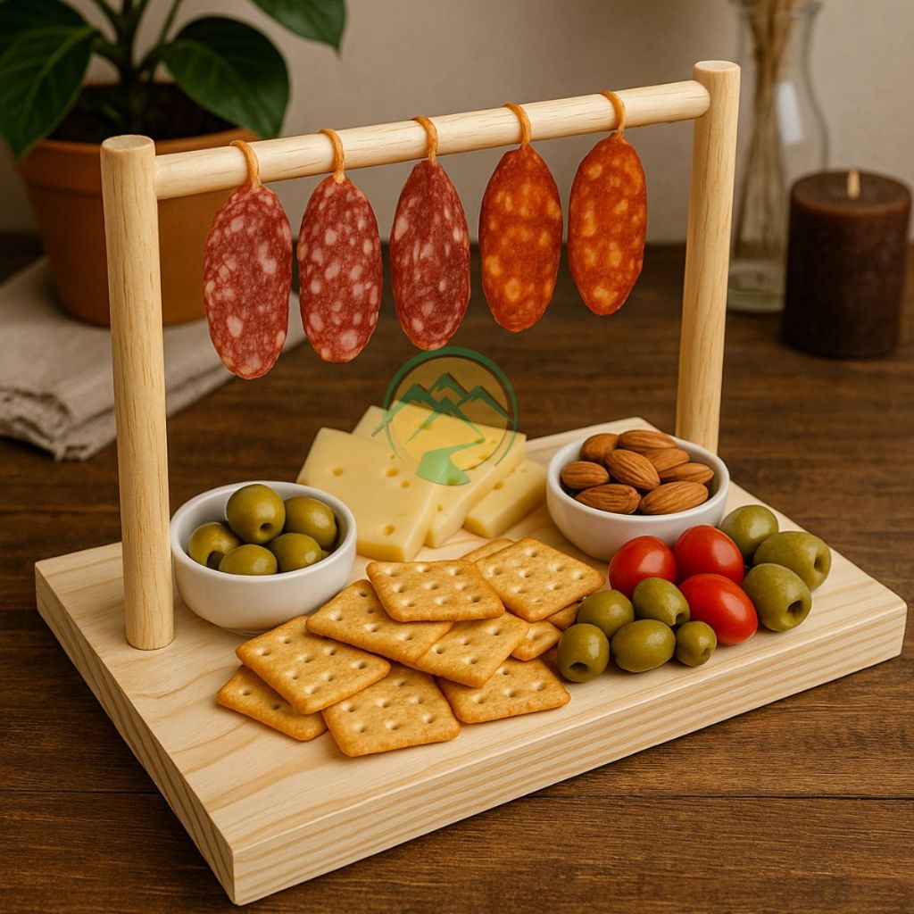 Tábua Varal de Madeira Rústico Petisqueira Para Servir Frios 20-35cm em Oferta na Shopee