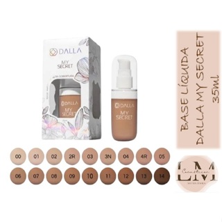 Base Líquida de Alta Cobertura My Secret Dalla 35ml em Oferta na Shopee