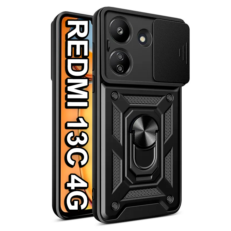 Capa Capinha Case Xiaomi Redmi 13C 4G Armadura Shield Anti Impacto - Tela 6.74" polegadas (23100RN82L)