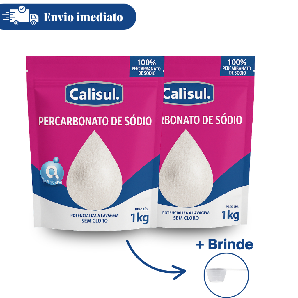 Kit 1 ou 2 Percarbonato de Sódio Alvejante Tira Manchas Sem Cloro 100% Puro 1kg + Brinde Impecável Remove Mancha Vanish em Oferta na Shopee